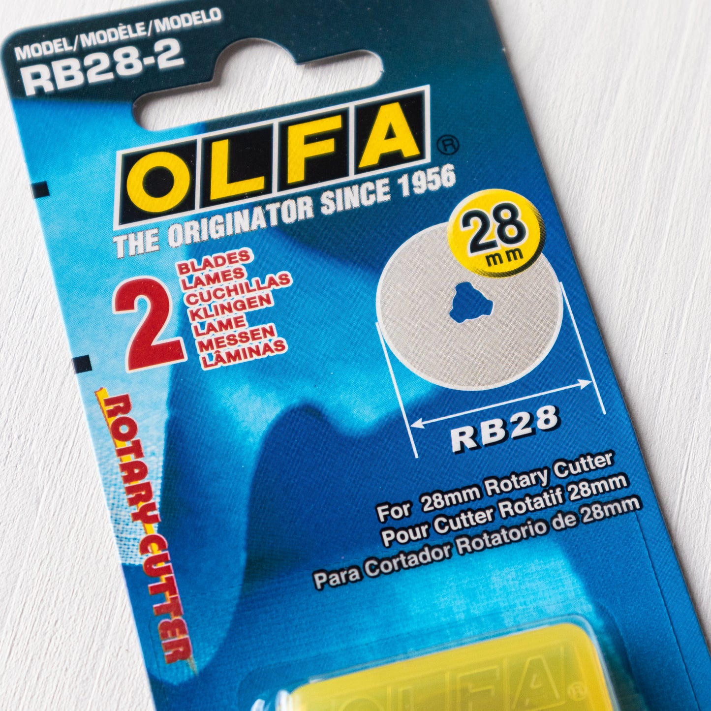 Ersatzklingen für Olfa Mini-Rollschneider 28 mm (2 Stück)