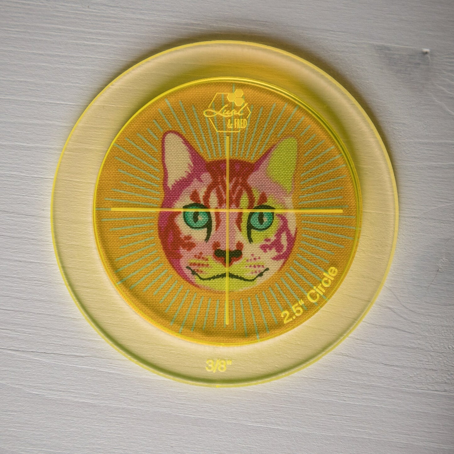 2,5"-Kreis-Acrylschablone