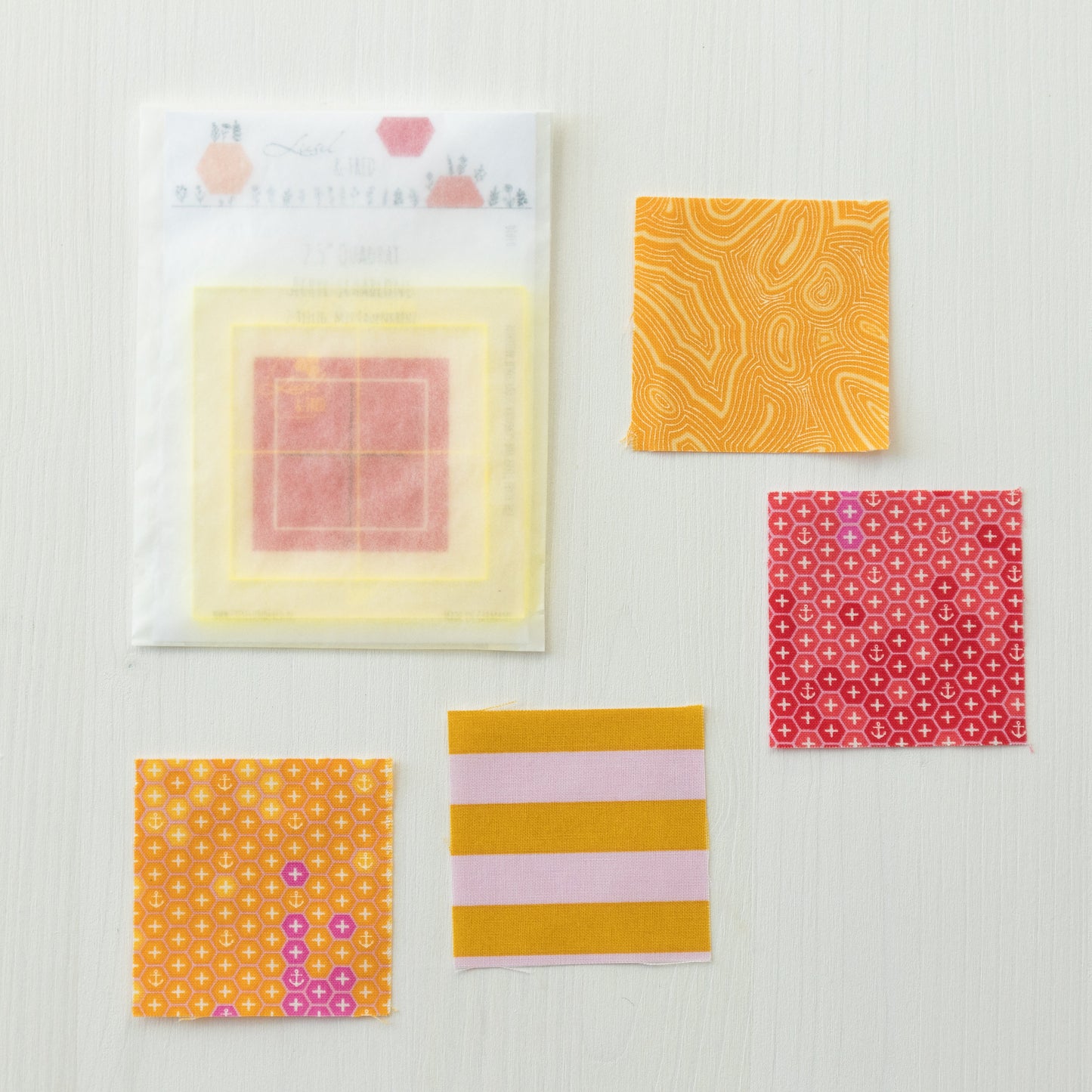 2,5"-Quadrat -Acrylschablone