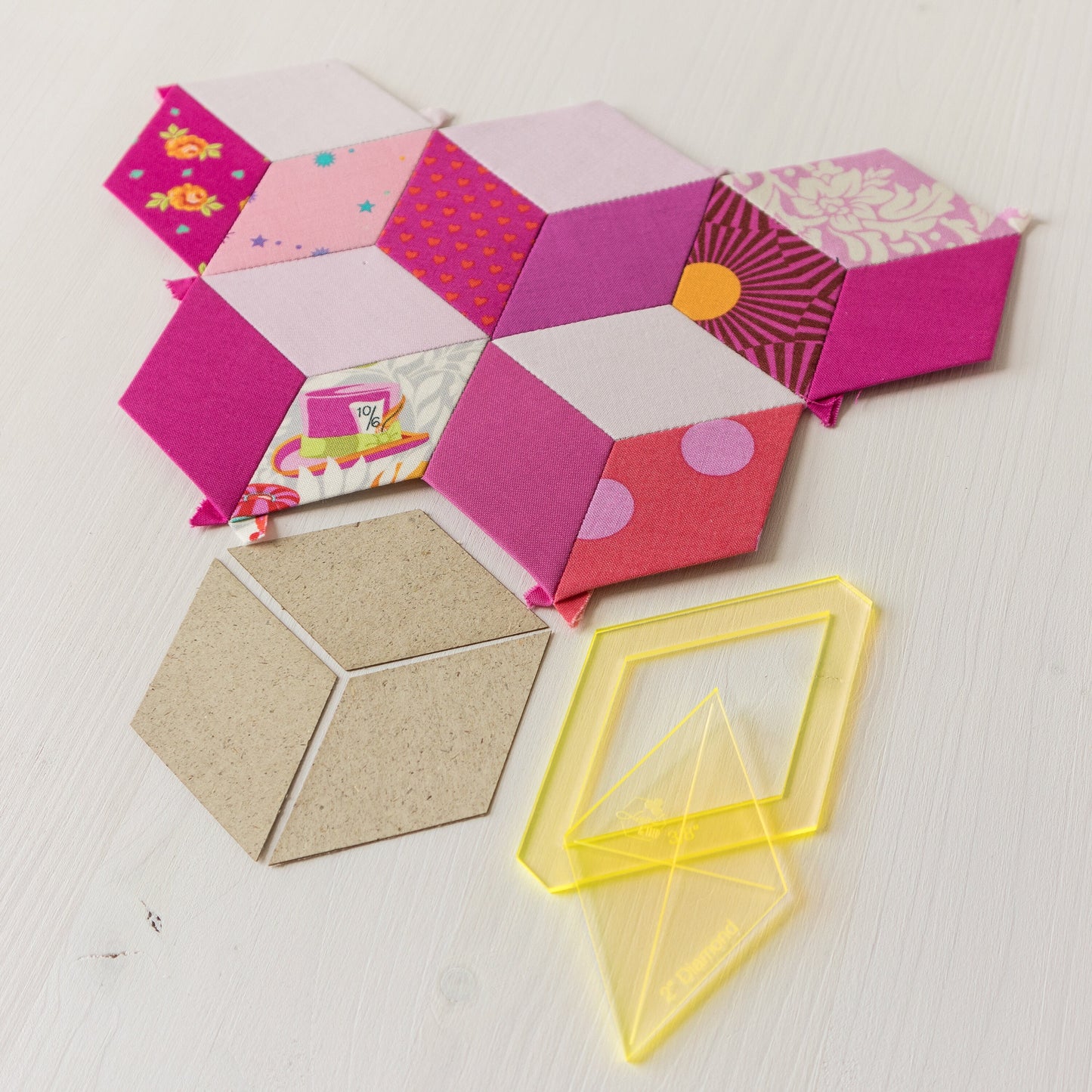 2"-Diamant-Acrylschablone 60°