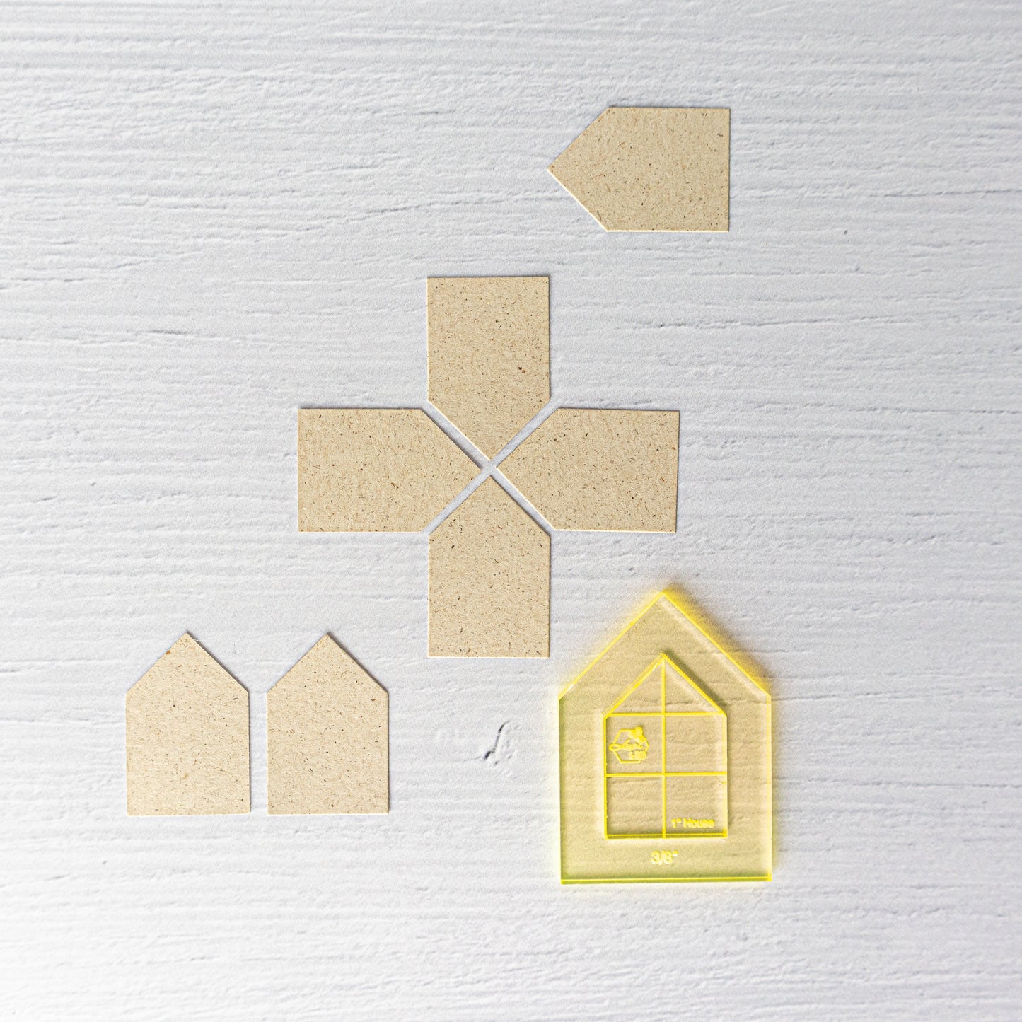 1"-Haus-Acrylschablone
