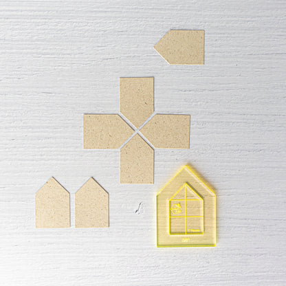 1"-Haus-Acrylschablone
