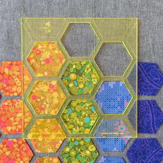 Modern Hexies Schablone Anordnungshilfe
