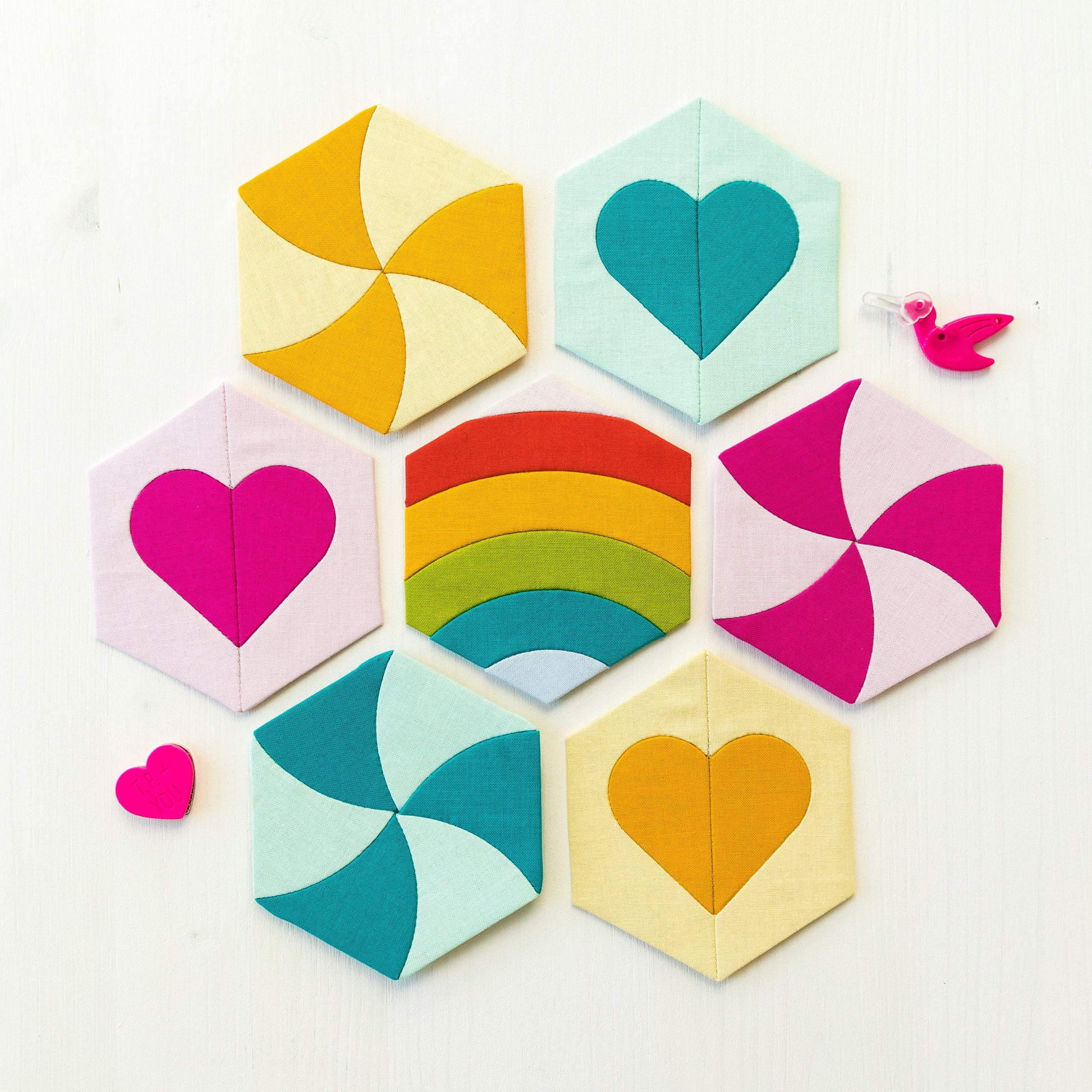 Download - Tumbling Hexies EPP EPP English Paper Piecing Lieseln